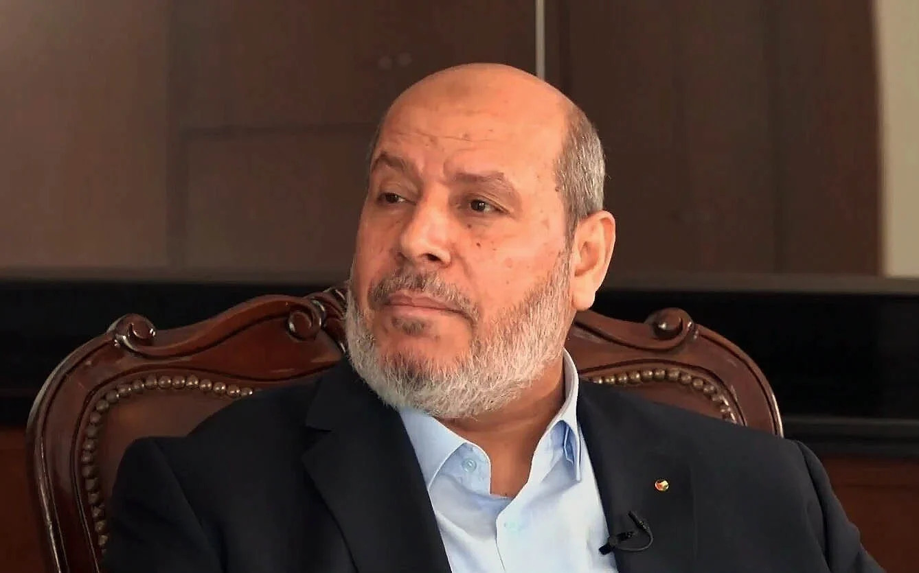 Khalil al-Hayya, líder de Hamás, durante una entrevista con el canal catarí Al-Araby, el 26 de septiembre de 2026. Fotografía: captura de pantalla de Al-Araby / X
