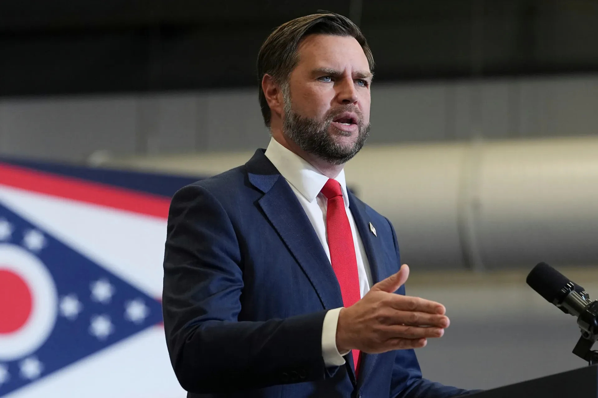 El vicepresidente de Estados Unidos, JD Vance, durante un acto de campaña en el Centro de Convenciones de Sharonville, Ohio, el 21 de octubre de 2026. Fotografía: AP / Jacquelyn Martin